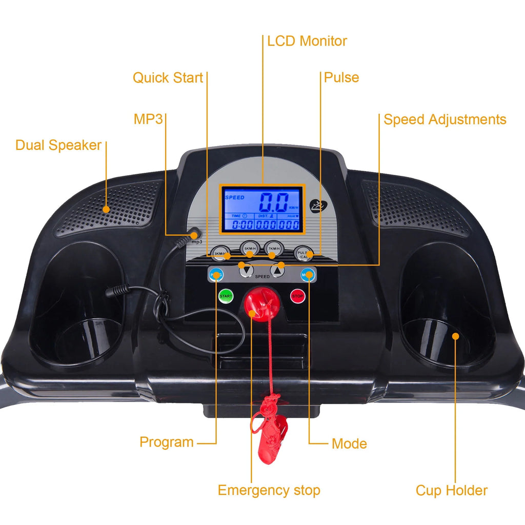 Foldable Incline Motorized Treadmill B4005