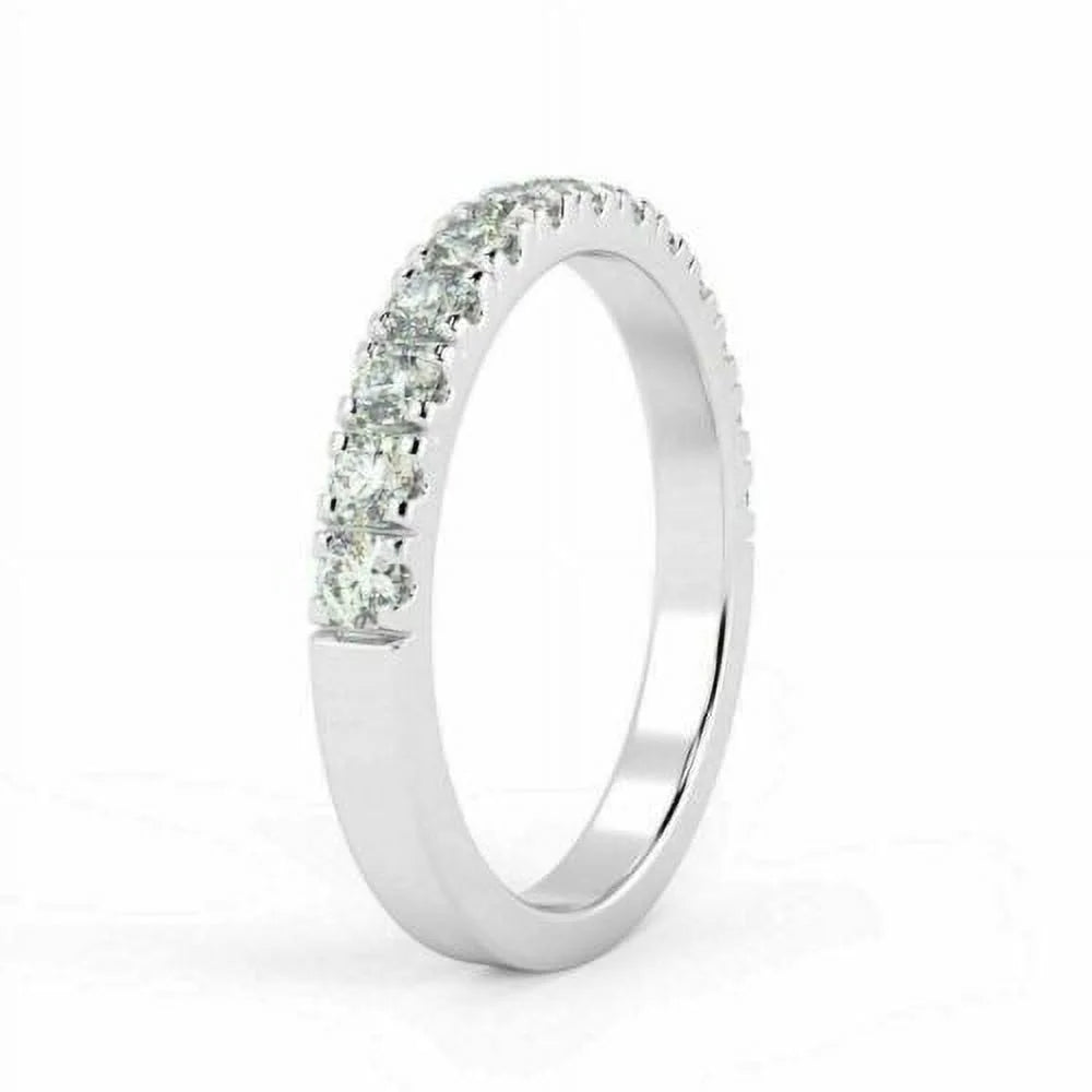 18 K White Gold Half Eternity Diamond Ring P503246