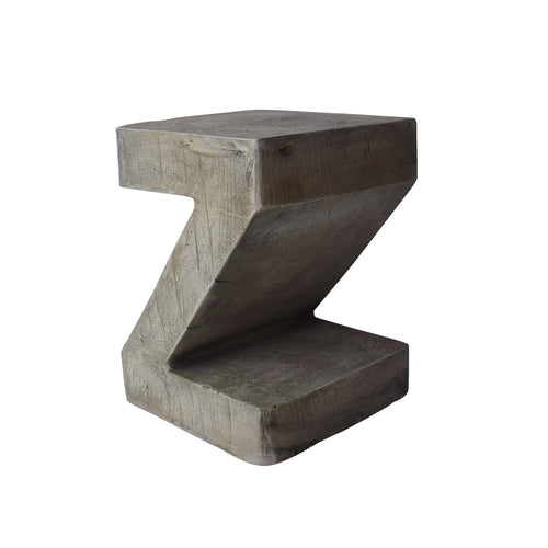16 in. Light Gray Concrete Accent Table A813926