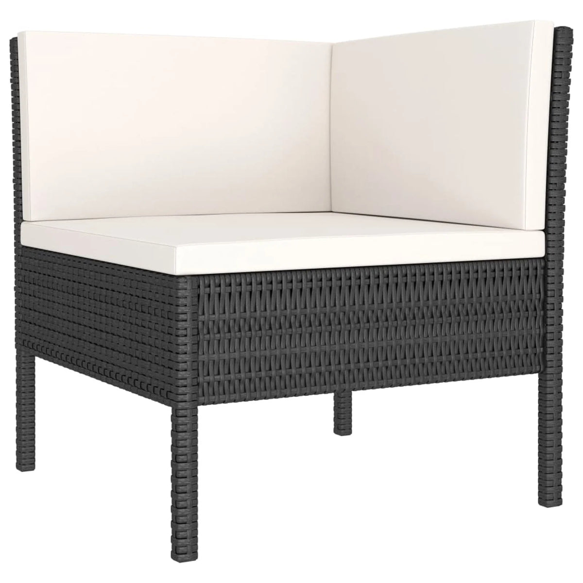 9 Piece Patio Lounge Set with Cushions Poly Rattan Outdoor Sectional Sofa Set U4818