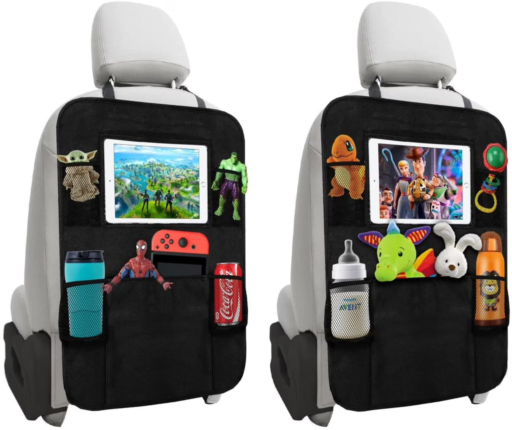 Black 2 Pack X-Large Backseat Car Organizer with 5 Pockets B558
