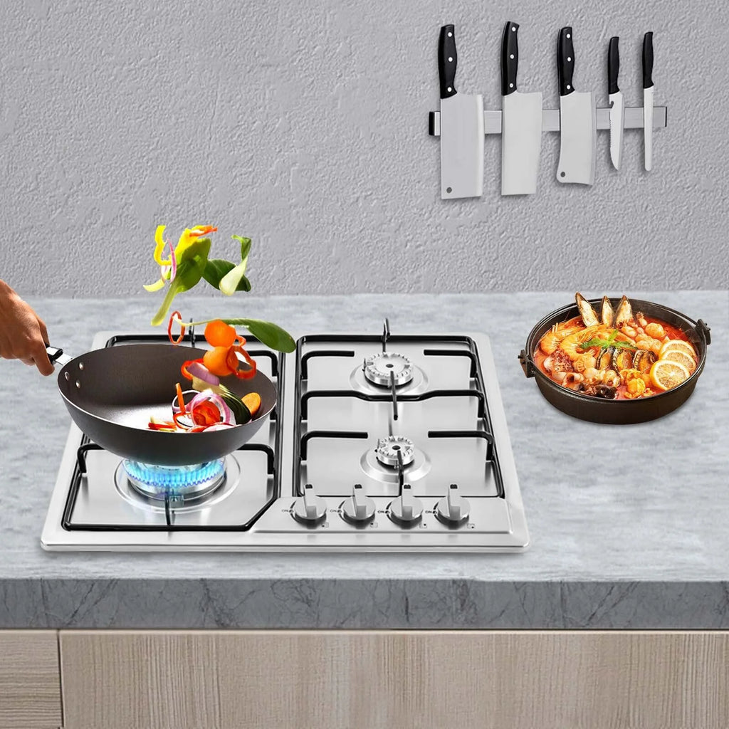 Stainless Steel Built-in Gas Cooktop 4 Burners Natural gas LPG Y865