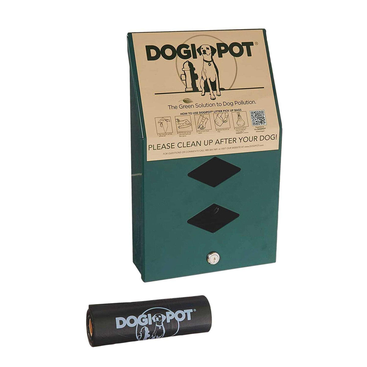Aluminum Dog Waste Bag Dispenser F486596