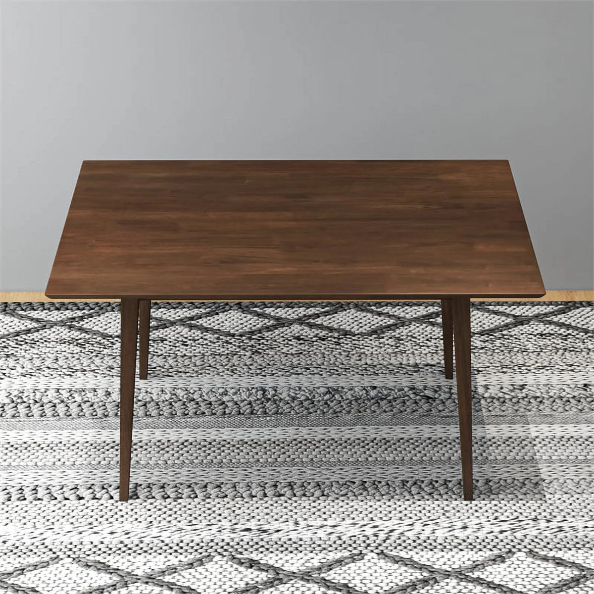 Solid Wood Walnut 47" Rectangular Dining Table R99357