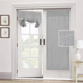 2 Panel Linen Textured Blackout Curtains 26 x 68 Inch Q309