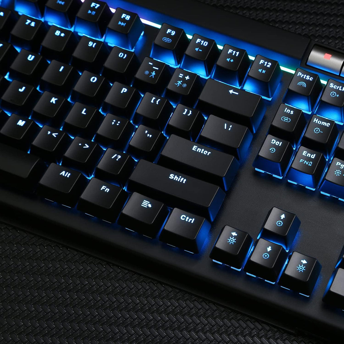 Mechanical Gaming Keyboard Blue Switches RGB Backlight with 2 USB Ports Pack of 2 U6605