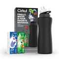 32oz Rose Gold Stainless Steel Water Bottle Starter Kit with Lid and 2 Flavor Cartridges U534492
