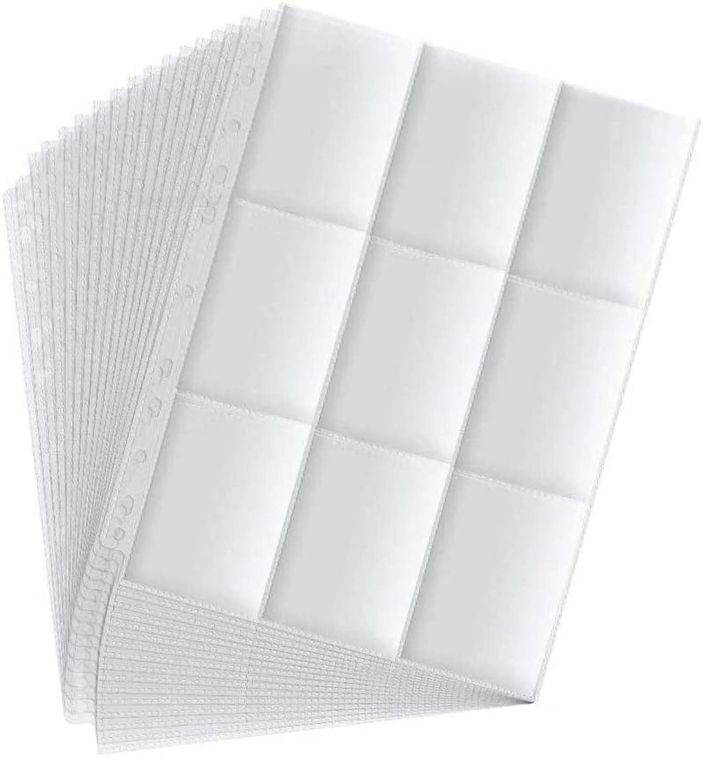 150 Pack Double Side 9-Pocket Trading Card Sleeve Pages A258