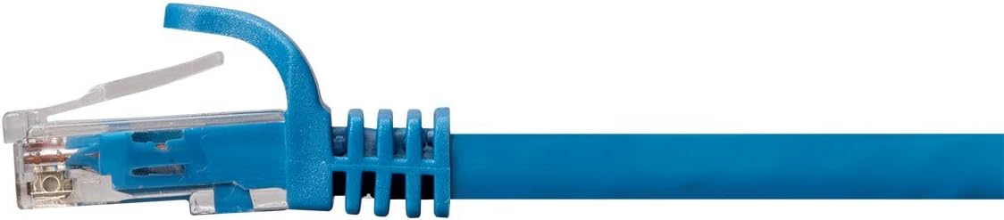 Cat6 Ethernet Patch Cable - 50 feet - Blue - Snagless RJ45 550Mhz UTP Plenum Pure Bare Copper Wire 23AWG H544