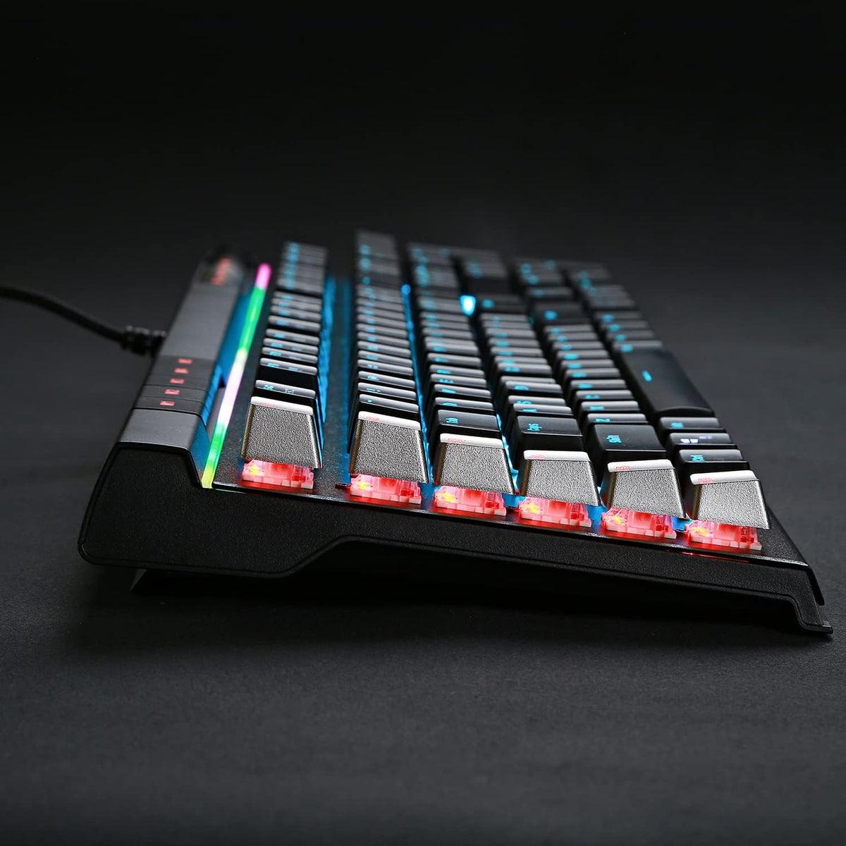 Mechanical Gaming Keyboard Blue Switches RGB Backlight with 2 USB Ports Pack of 2 U6605
