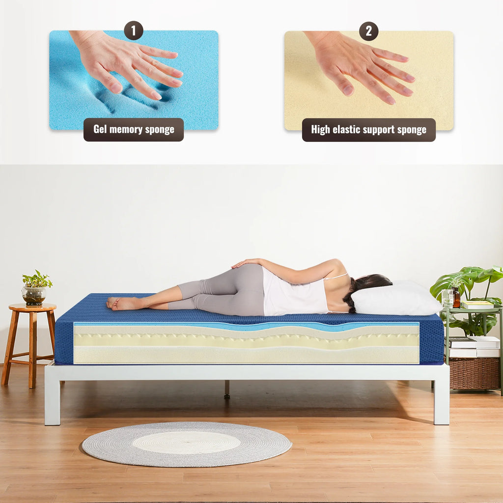 10'' Gel Memory Foam Mattress Queen L8587