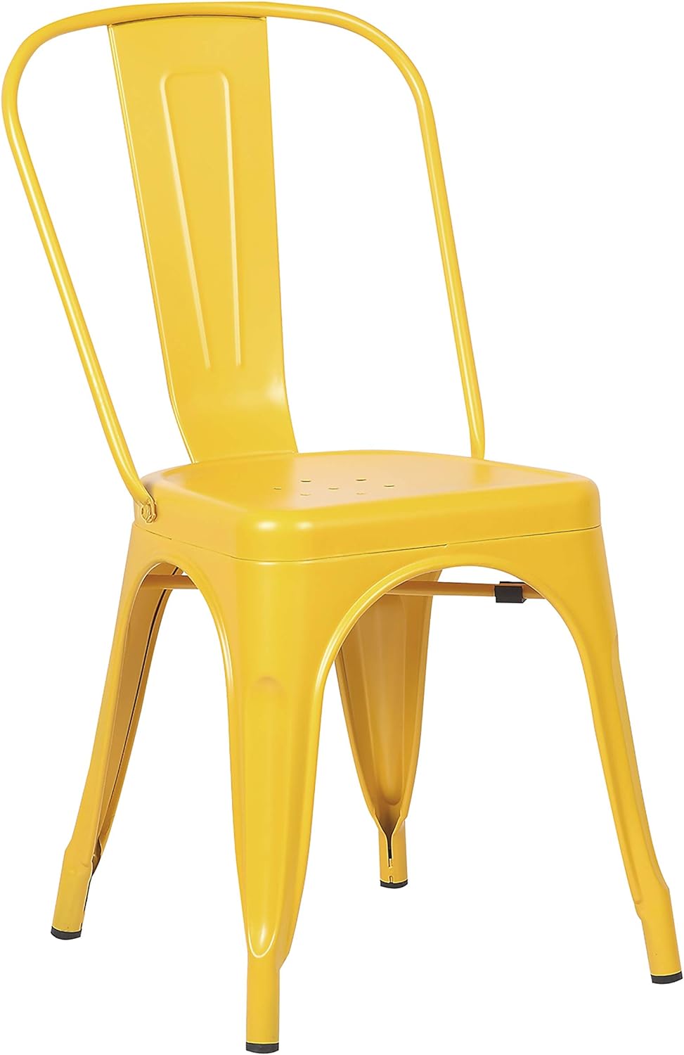 Yellow Metal Stackable Dining Chair (Set of 4) B36230