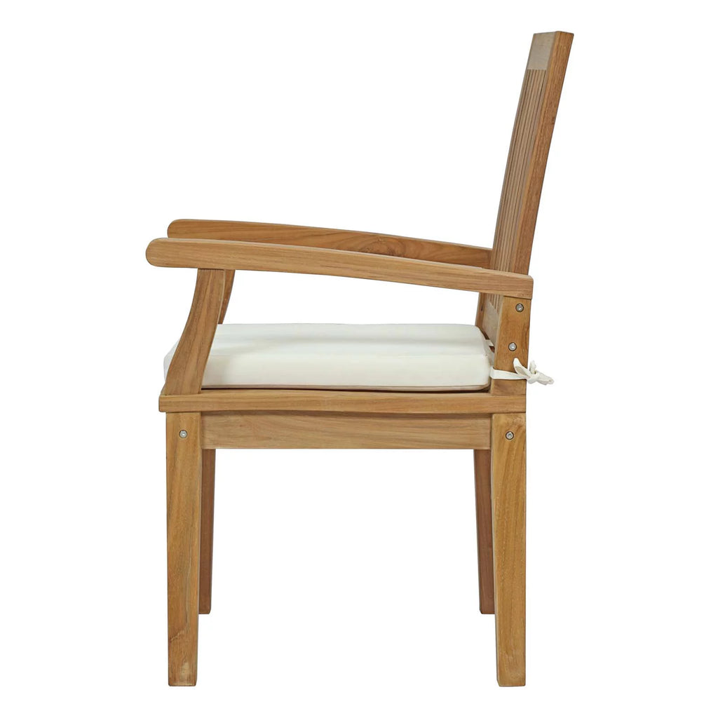White Wood Dining Chair and Table Set B26294