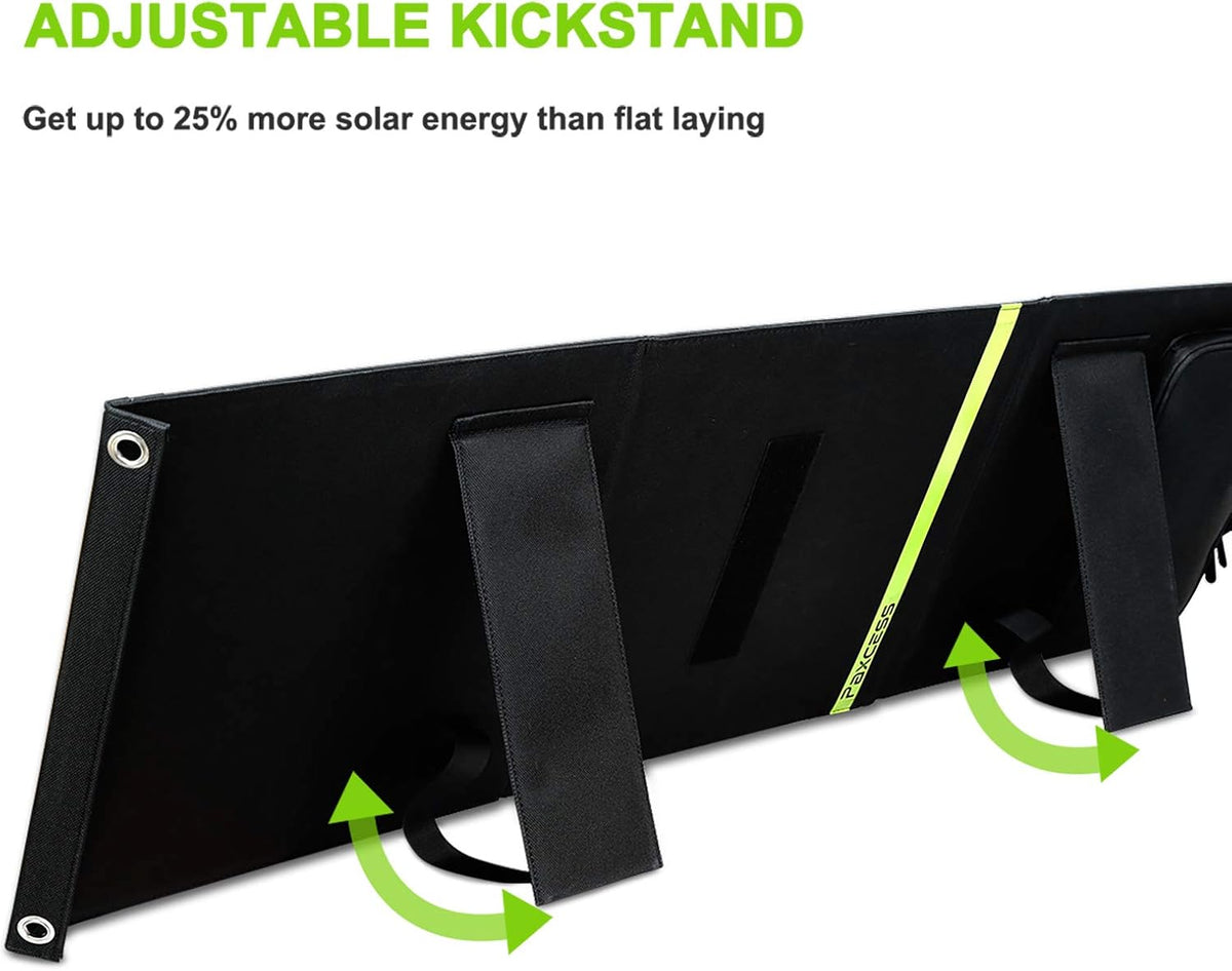 60W 18V Portable Foldable Solar Charger with USB QC 3.0 & Type C Output V952174