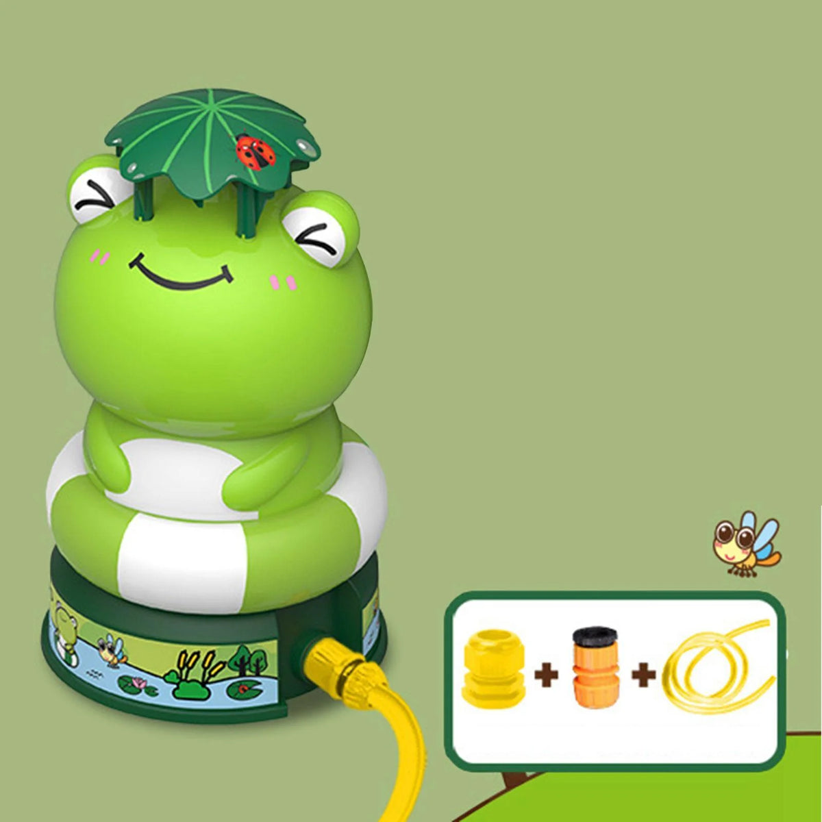 Frog Sprinkler for Kids Outdoor Water Sprinkler Q85226