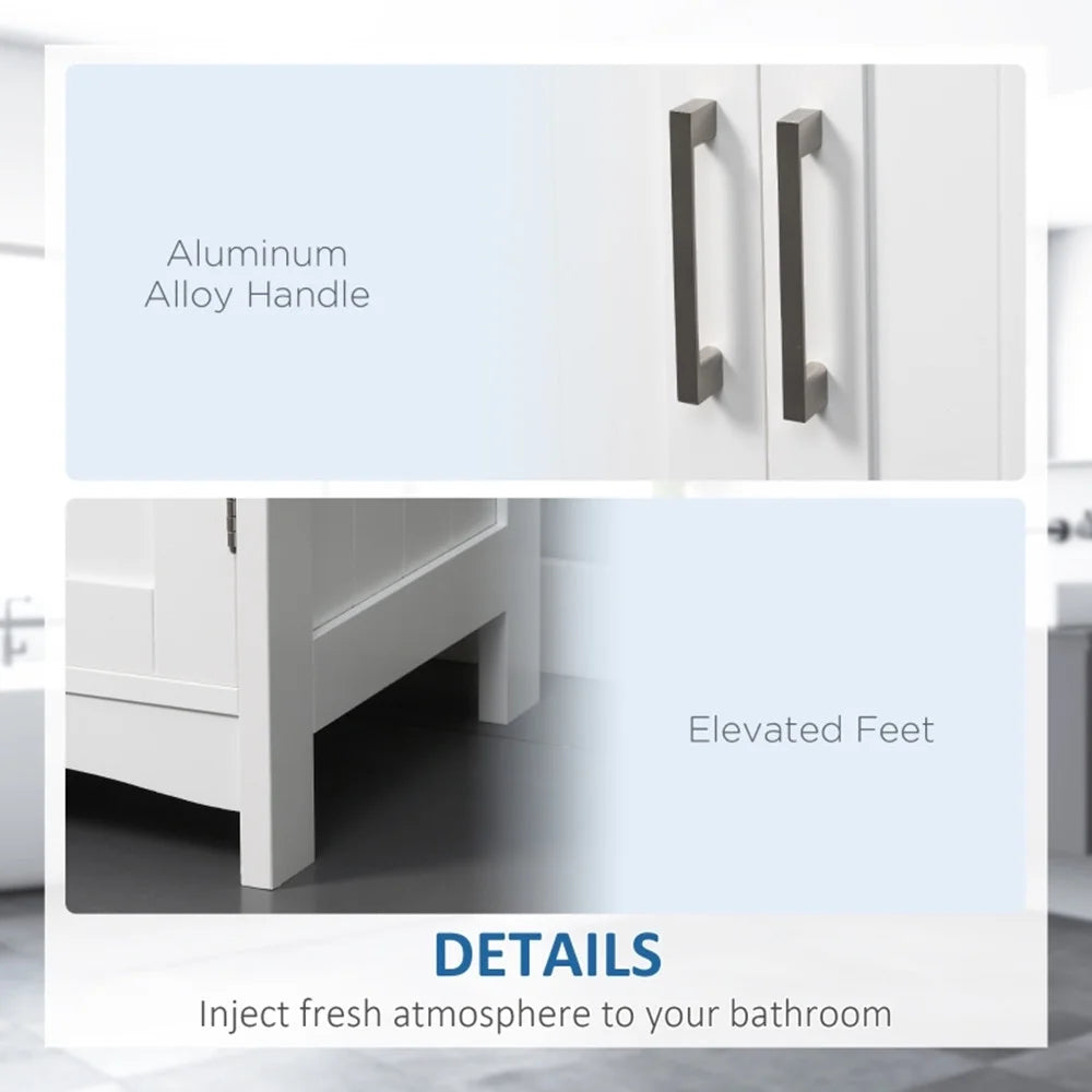 White Under Sink Storage Cabinet B80210