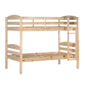 Solid Wood Twin-over-Twin Bunk Bed Frame M43727