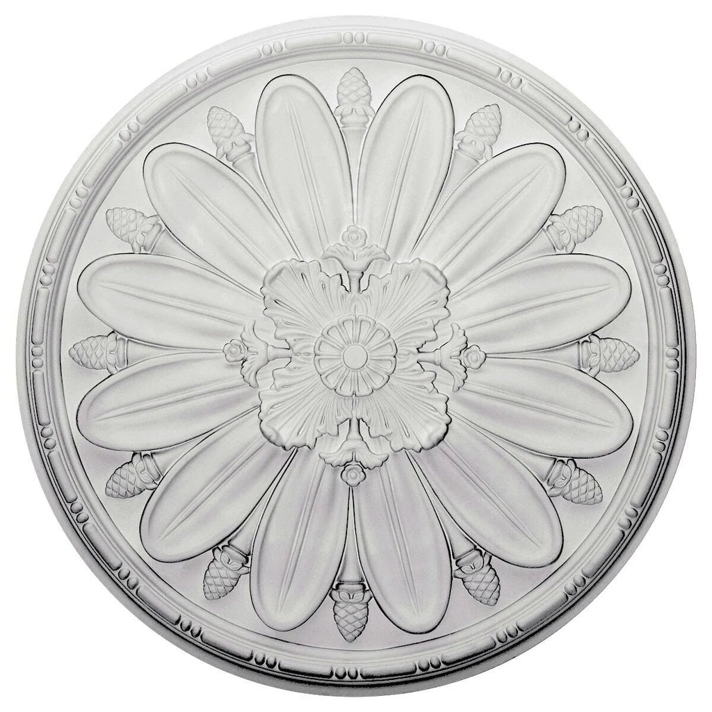 Ultra Pure White Crackle Ceiling Medallion A373