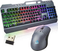Wireless Keyboard and Mouse Set with Backlit Gaming Keyboard M113924