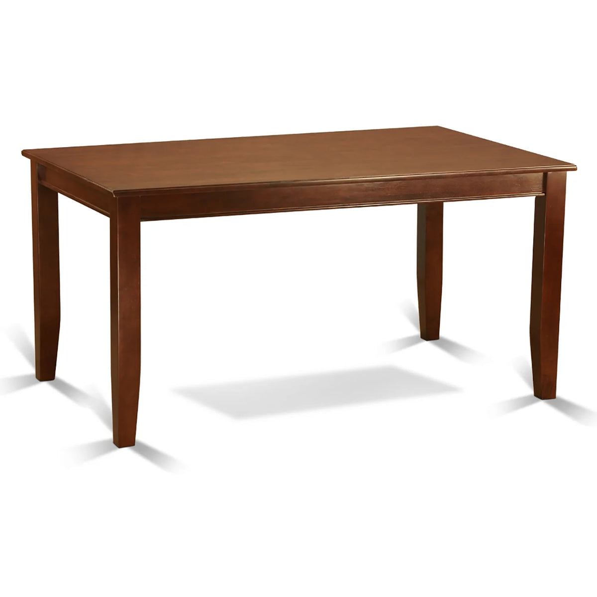 5 Pc Dining Set with Doeskin Fabric Mahogany Finish A243