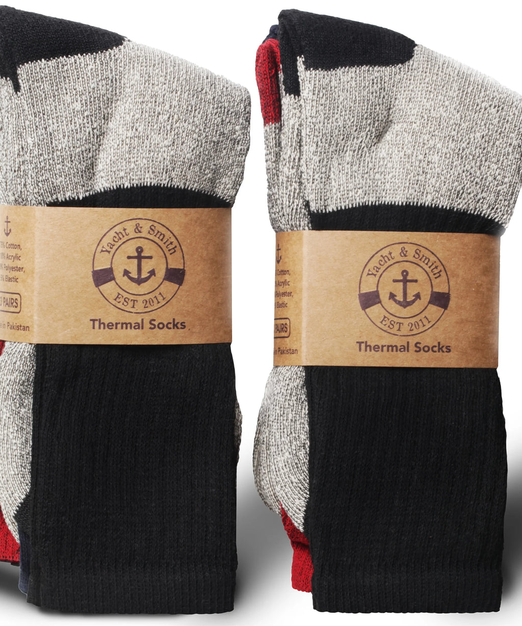 180 Pairs Thick Warm Winter Boot Socks, Size 10-13 B6490