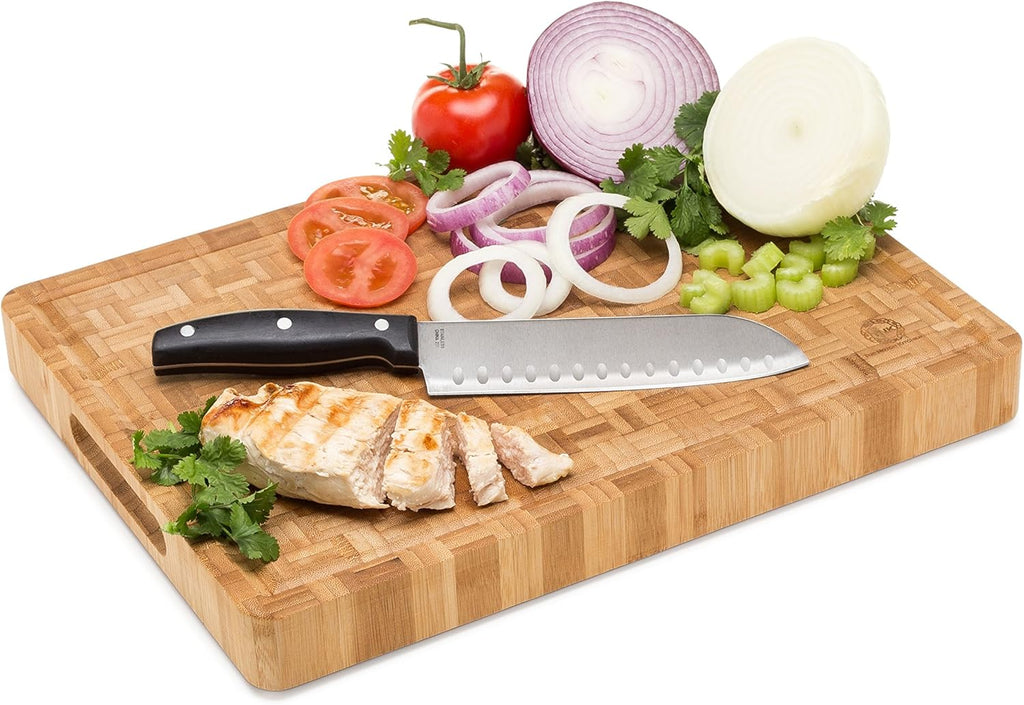 End Grain Bamboo Cutting Board, Extra Large, Pack of 2 S351032