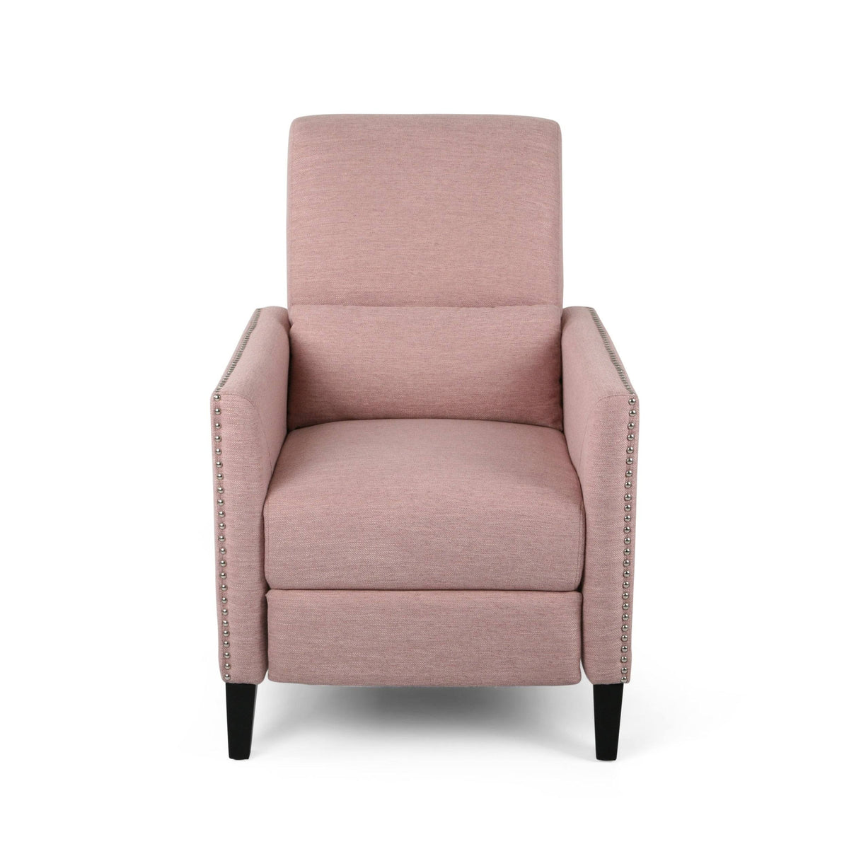 Light Blush Fabric Push Back Recliner U708073