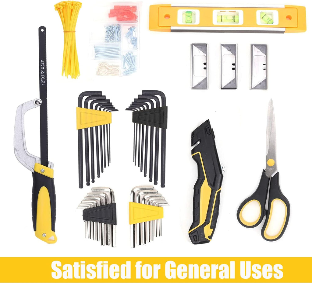 467-Piece Heavy Duty Home Tool Set with 16-Inch Tool Bag F53910