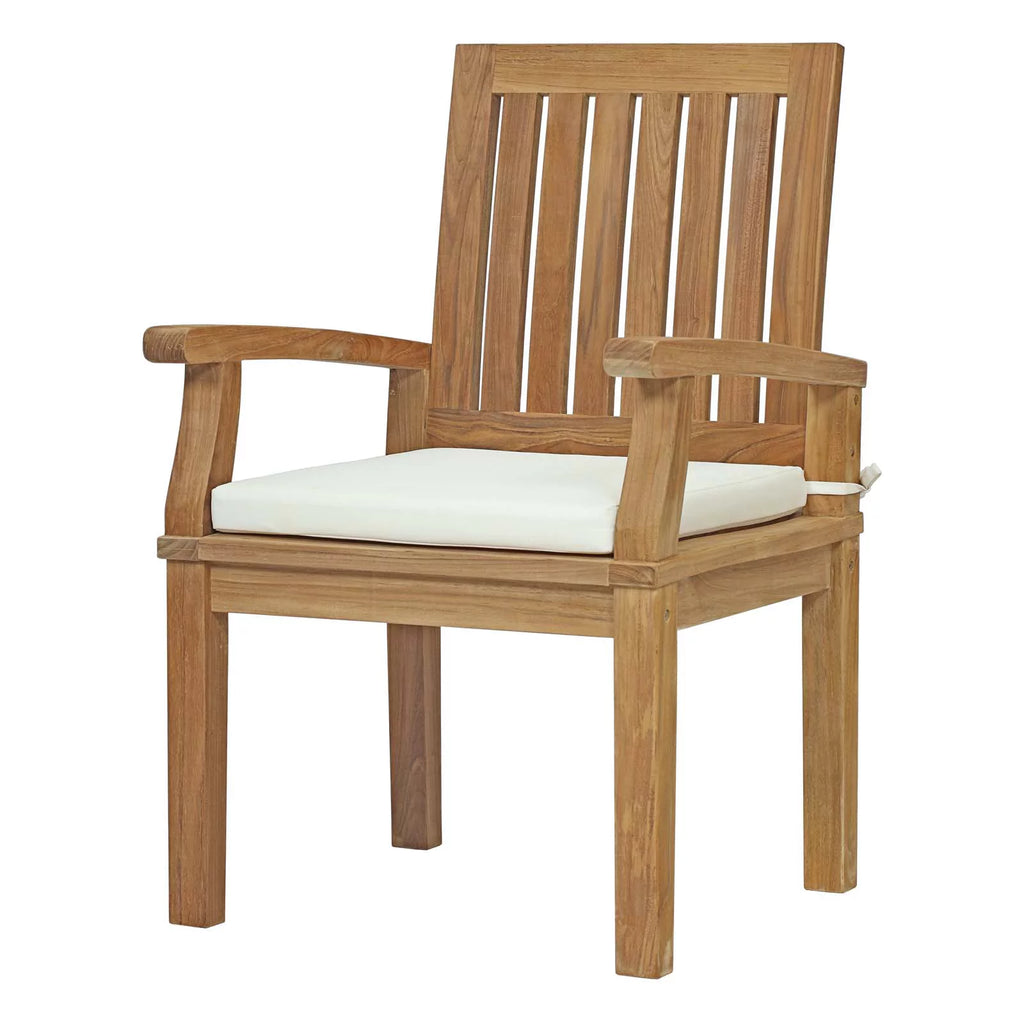 White Wood Dining Chair and Table Set B26294