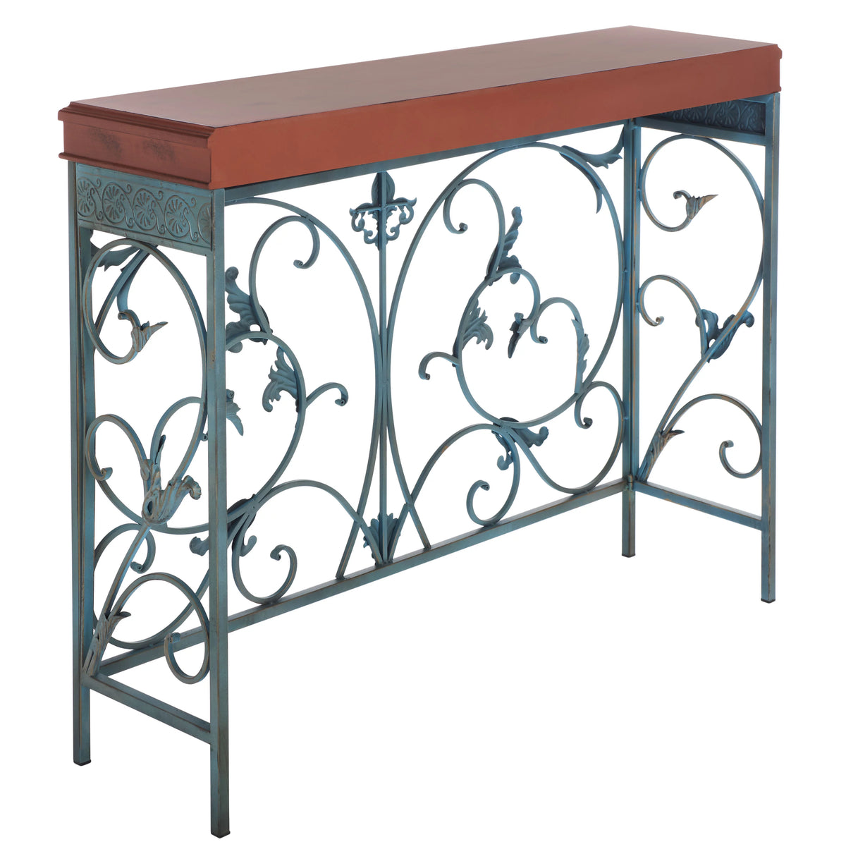 Brown Traditional Console End Table M2159