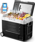 Portable Car Refrigerator 12 Volt 59 Quart Dual Zone Compressor Cooler Z42683