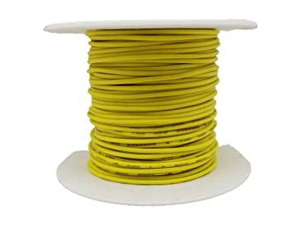 22 AWG Solid Copper Wire with Yellow PVC Insulation H814388