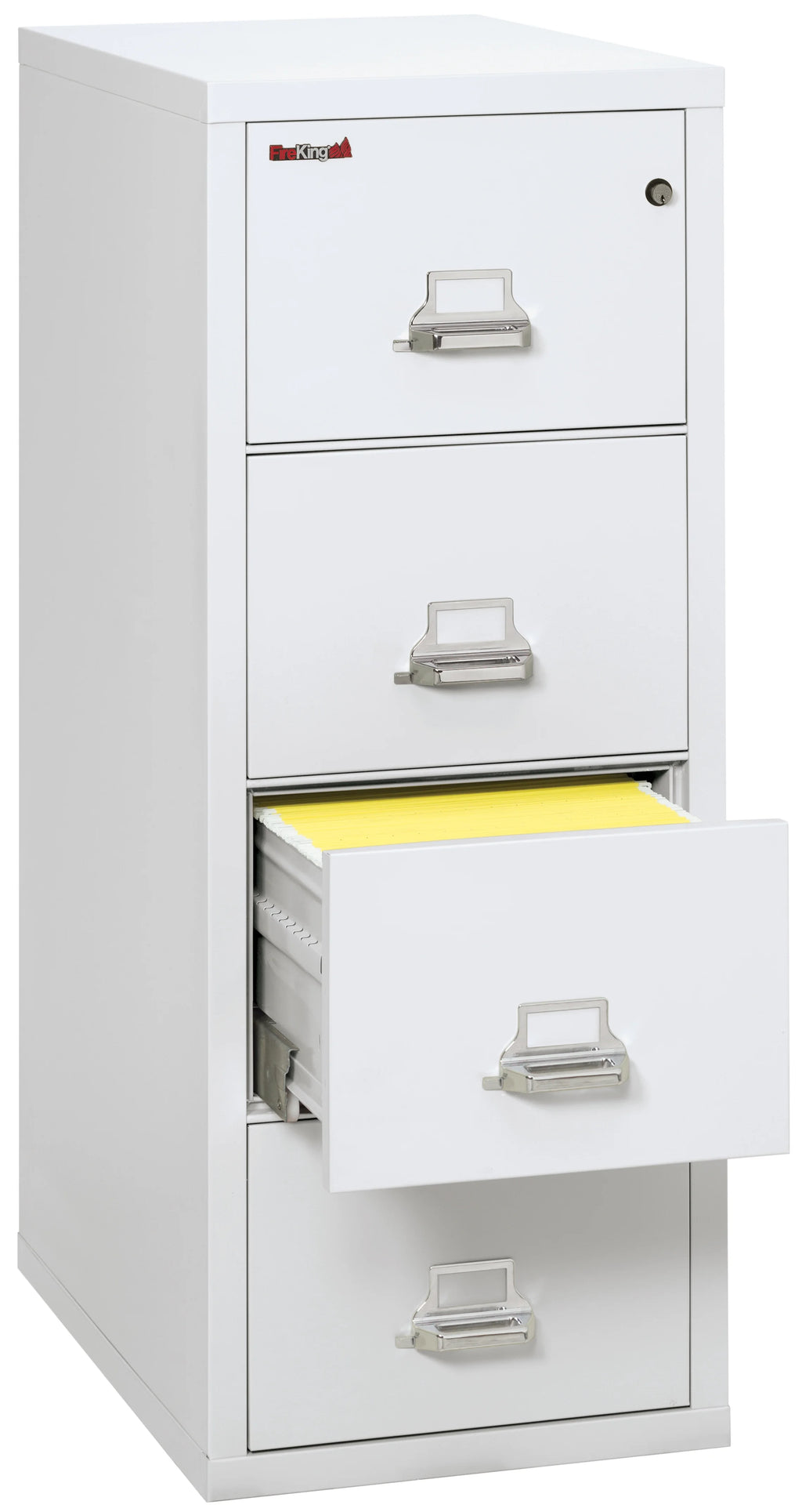 Arctic White 4 Drawer Fire Resistant File Cabinet Q1015