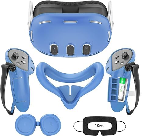 VR Accessory Set with Controller Grip Leather Cover, Shell Cover, Face Cover N42794