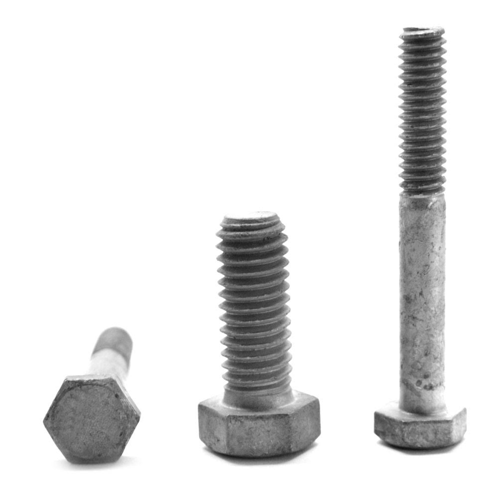 3/4x22-10 x 4 1/2x22 Coarse Thread Grade 5 Hex Cap Screw Medium Carbon Steel Hot Dip Galvanized M518