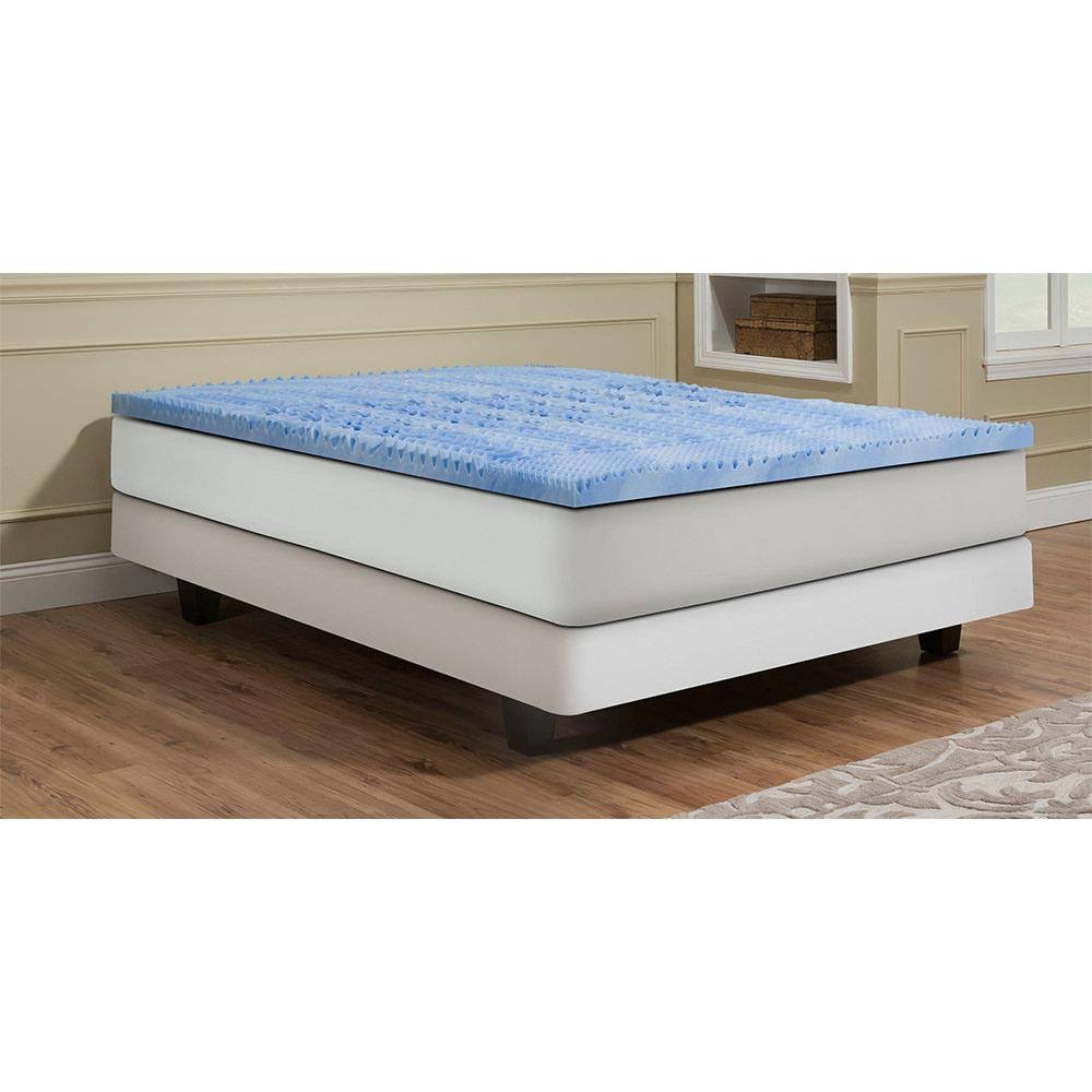 5 Zone Convoluted RV King Gel Memory Foam Topper W749319
