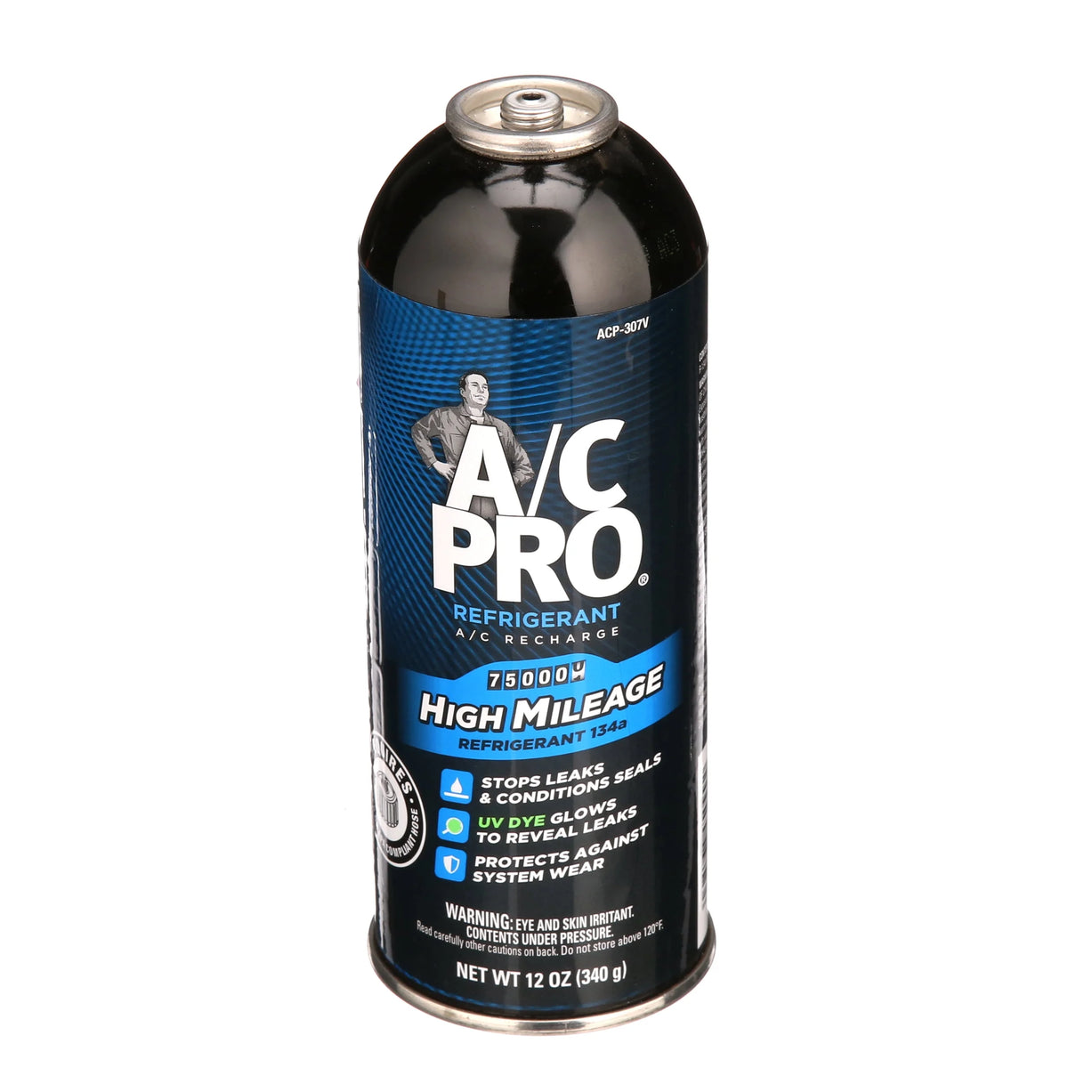 High Mileage R-134a Auto Air Conditioner Refrigerant 12oz E7113
