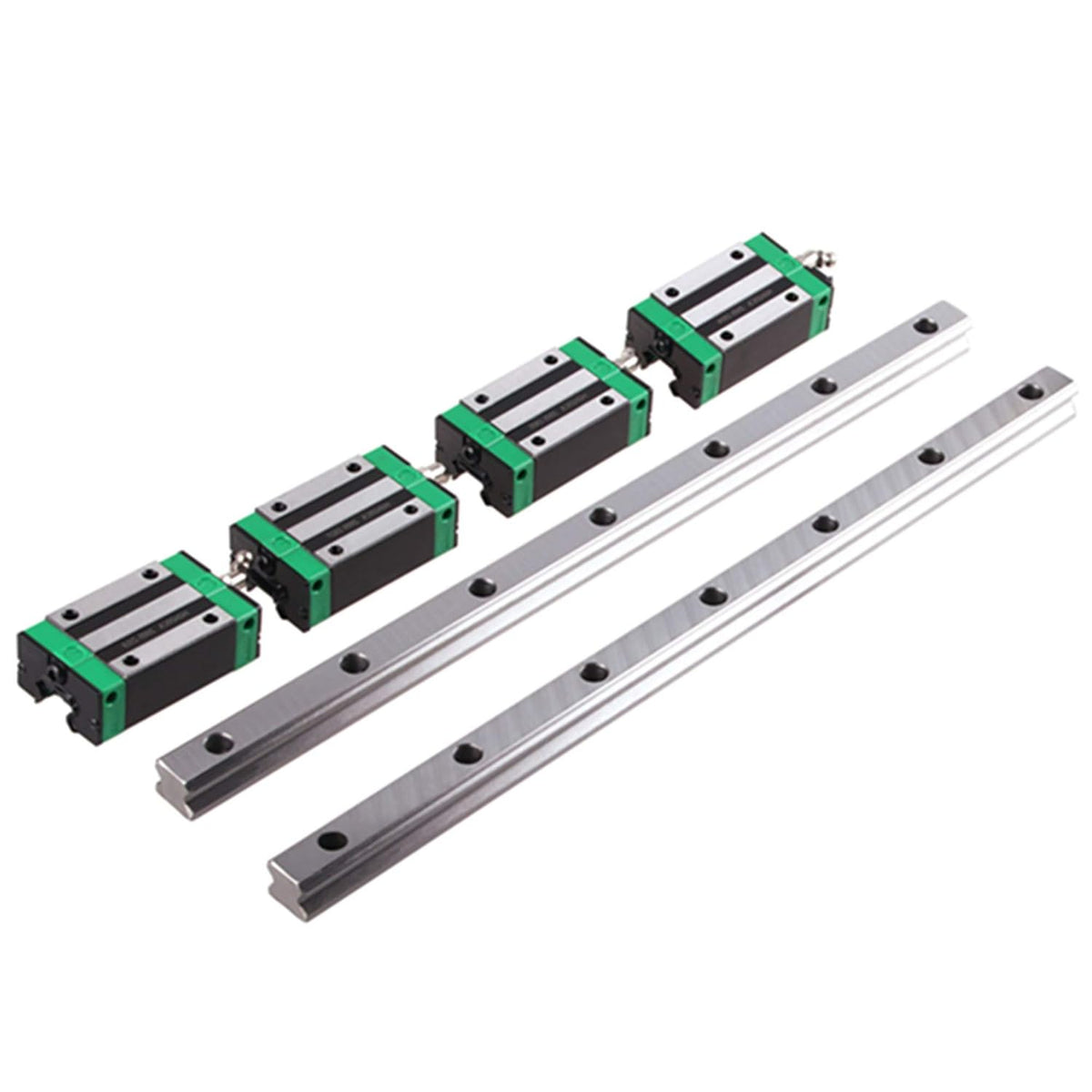 Linear Rail 2X HGR20-1000mm Slide Guideway + 4X HGH20CA Bearing Block Carriage for DIY CNC U5132