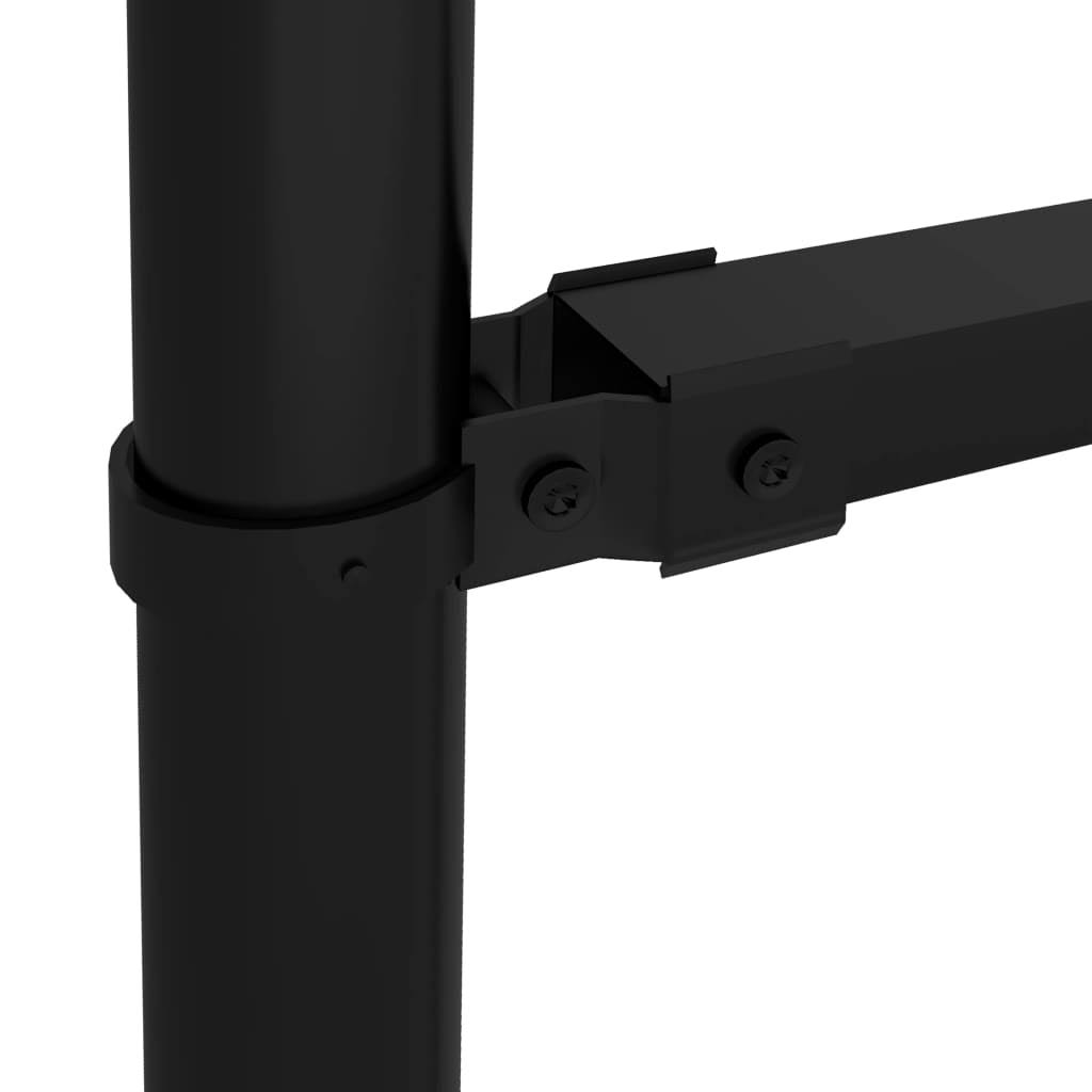 Black Steel Garden Fence with Spear Top 5.6& Q478