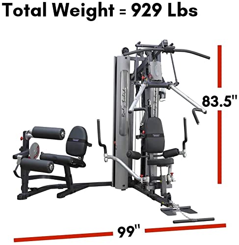 210lbs Multi-Station Gym Machine with Leg and Calf Press Attachment T811