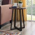 Dark Walnut Round Side End Table S61225
