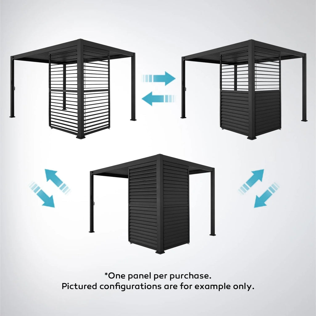 Aluminum Louvered Sun Shade Shutter Wall Panel O382