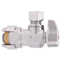 4 Pack 1/2 in. Push-to-Connect x 3/8 in. O.D. Quarter-Turn Angle Stop Valve L969015