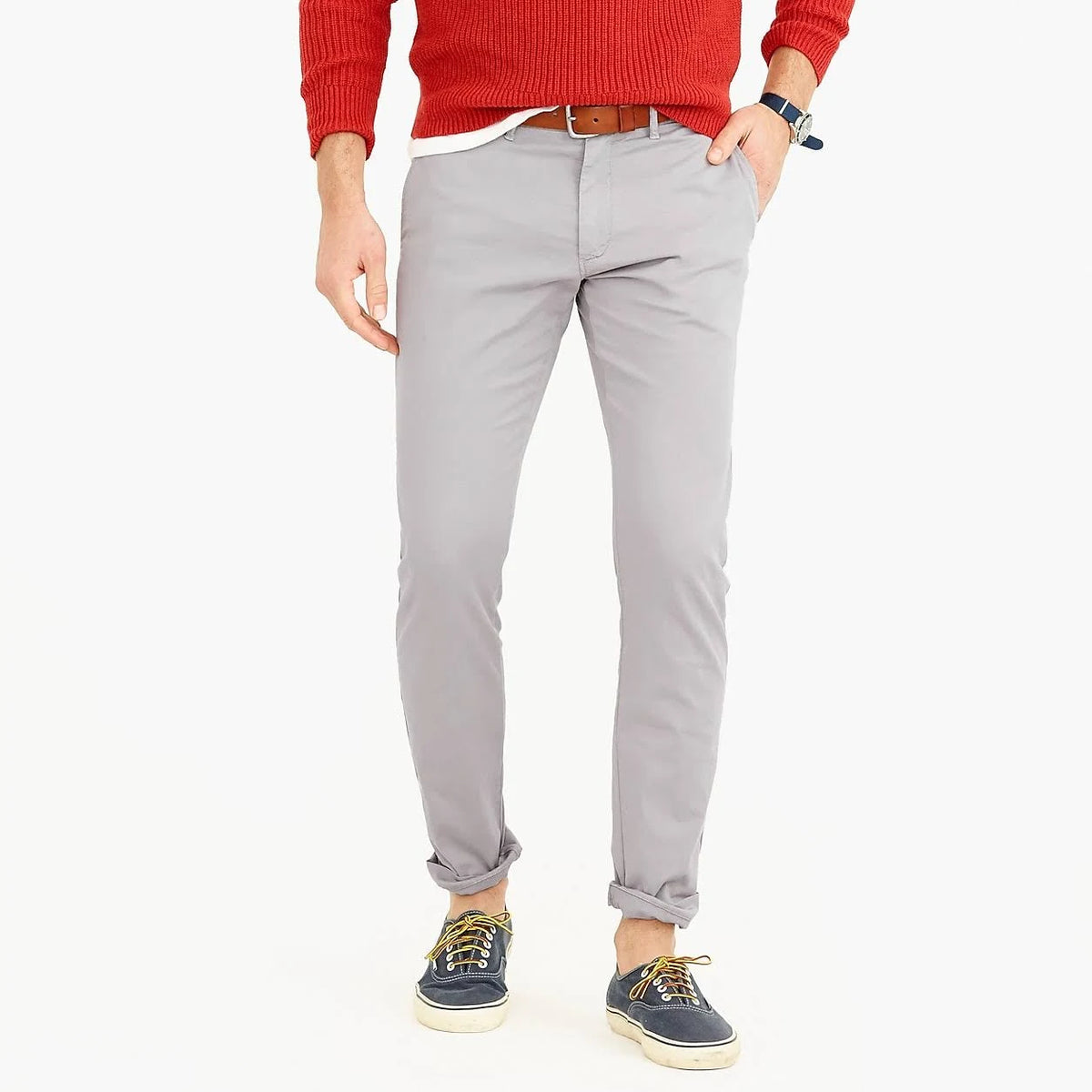 Mens 484 Slim-Fit Lightweight Garment-Dyed Stretch Chino Q1449