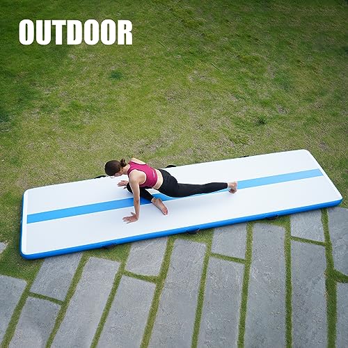 Inflatable Gymnastics Mat 10ft/13ft 4in Thick with Electric Pump V600
