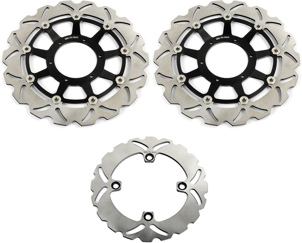 Front Rear Brake Discs Rotors + Brake Pads for CBR1000RR 2006 2007 E52612