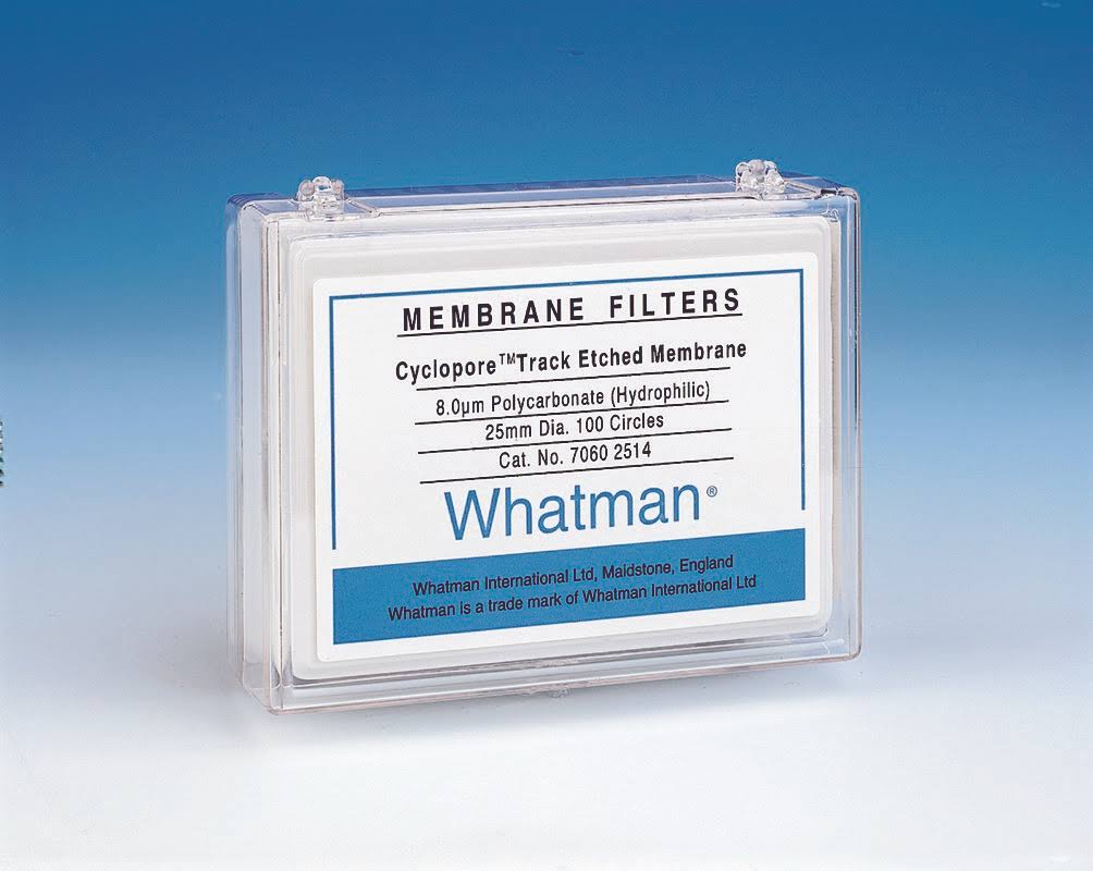 Hydrophilic Polycarbonate Filter Membrane 0.8 um, 25 mm (100/Pack) E7851