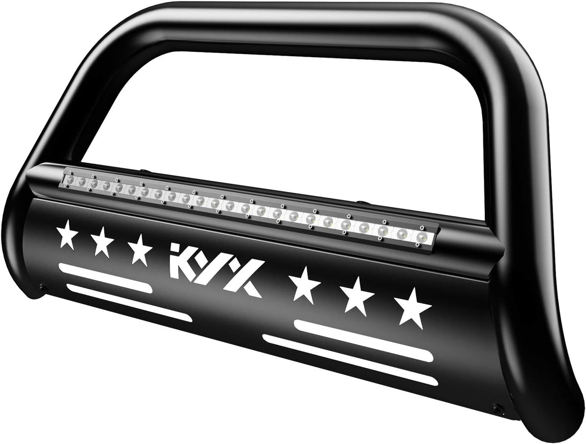 Bull Bar with LED Light Bar for Pickup Truck Off-Road Front Bumper Grille Guard B71939