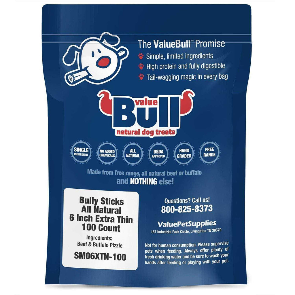6 inch Bully Sticks for Dogs F5176