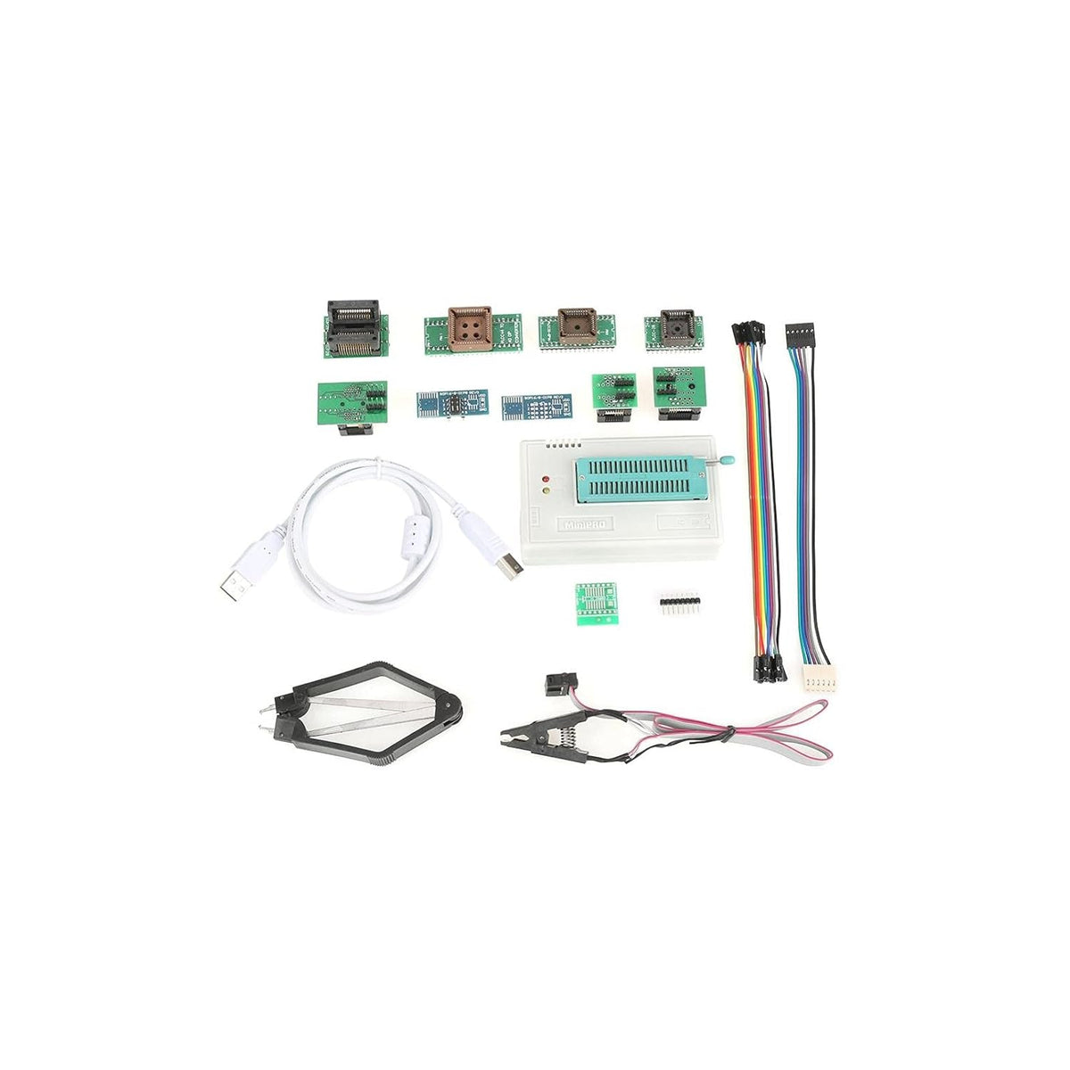 USB Programmer for TL866II Plus EEPROM Flash 8051 AVR MCU GAL PIC with 10 Adapter G34504